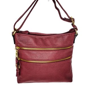 P250912 Burgundy CrossBody Bag